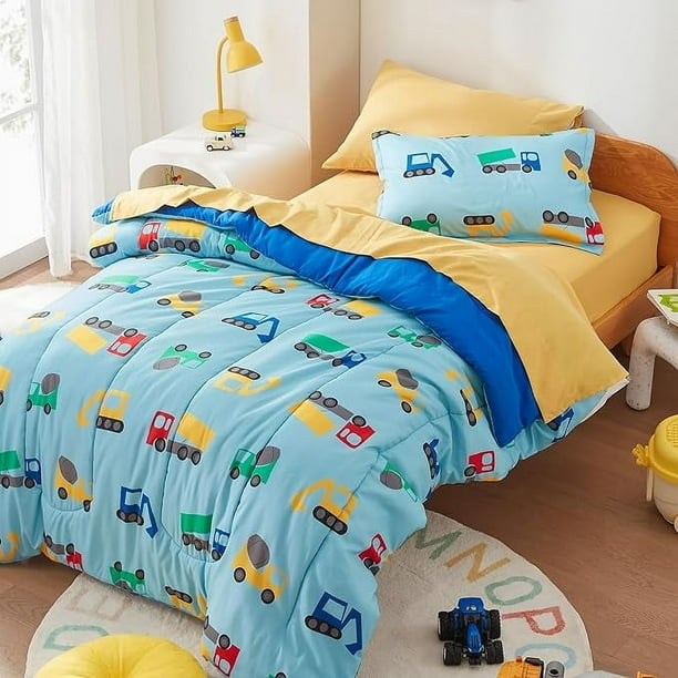 Sleep Zone Kids Twin Bedding Comforter Set Super Cute Soft Kids Bedding 5