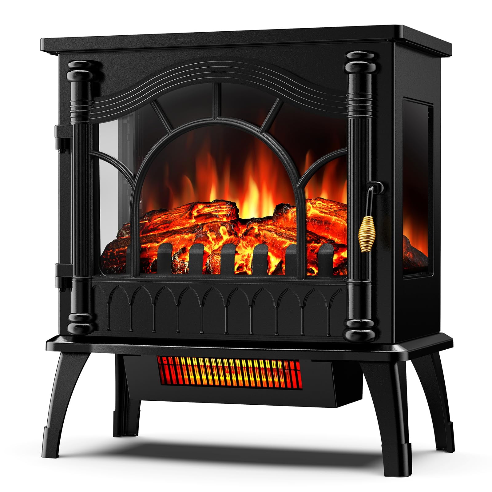 Estufa Eléctrica Para Chimenea Zafro 58 Cm, Independiente, 1500 W, 5100 Btu