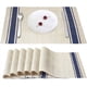 thumbnail image 5 of Juego de 4 manteles individuales resistentes al calor y a las manchas, antideslizantes, lavables, para cocina y comedor, 45 x 30 cm (juego de 6 en azul), 5 of 8