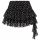 thumbnail image 3 of Falda Short Con Lunares Y Vuelo Asimétrico Mujer negro Talla Única, 3 of 3