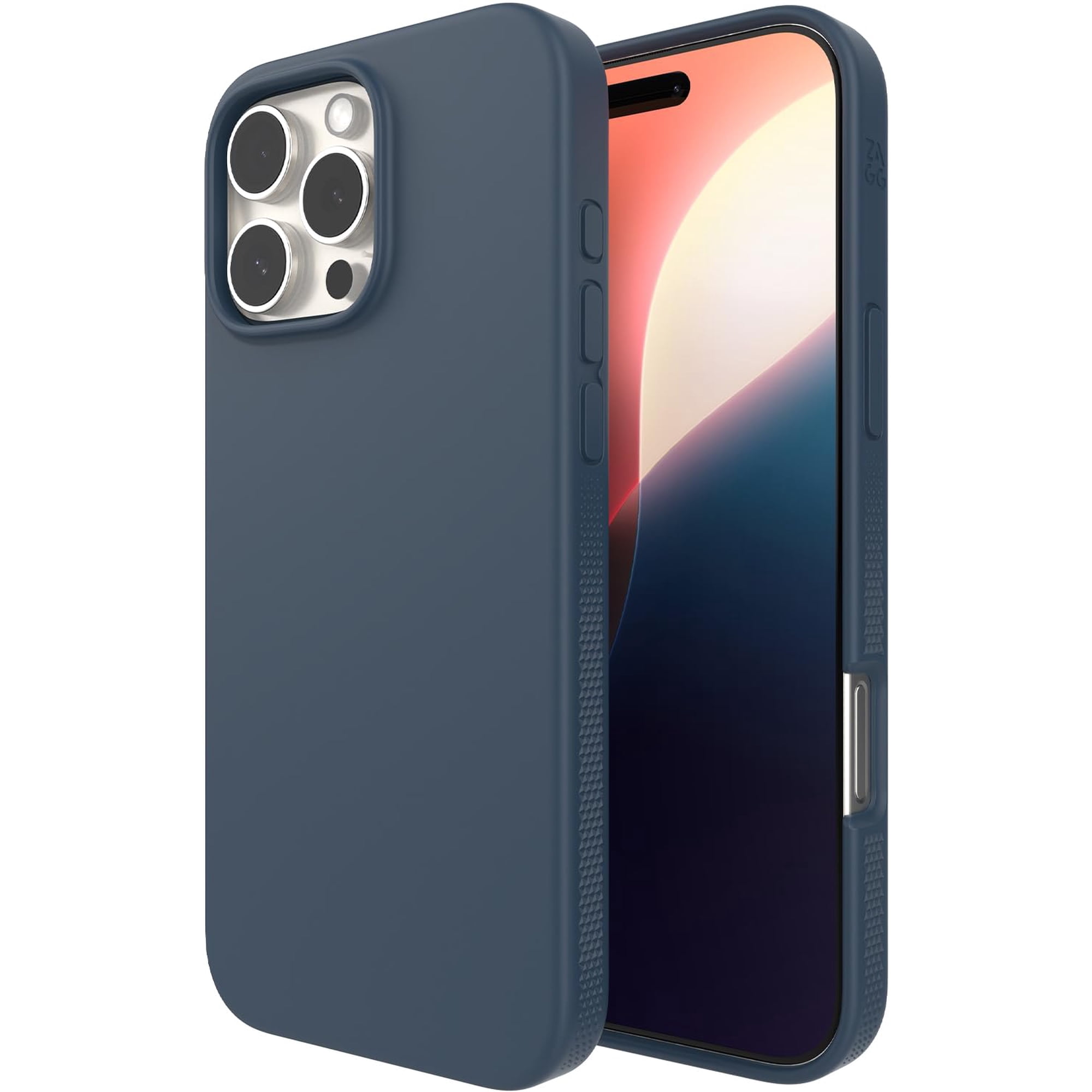 Funda Zagg Manhattan Snap Para Iphone 16 Pro Max, Color Azul Marino
