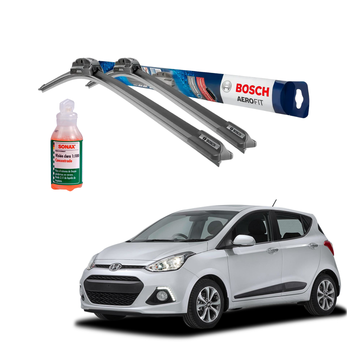 Plumillas Bosch Aerofit Para Hyundai Grand I10 2015-2021