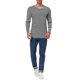 thumbnail image 2 of INSPIRE CHIC Camiseta de Hombre Cuello Redondo a Rayas Manga Larga Jersey Top 50 Blanco Negro, 2 of 7