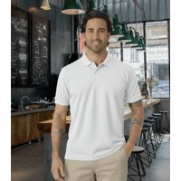 T-World - Polera Piqué Manga Corta Premium 60/40 Ideal Para Bordar Blanco