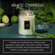 thumbnail image 2 of Vela Voluspa White Cypress, 532 ml, 100 h de duración, 2 of 6