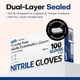 thumbnail image 5 of Guantes De Nitrilo Desechables Resistentes A Productos Químicos 100 Unidades, 5 of 6