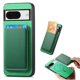 thumbnail image 1 of Funda de Cuero Magnética con Tarjetero para Google Pixel 8 Cubierta Delgada Verde, 1 of 5