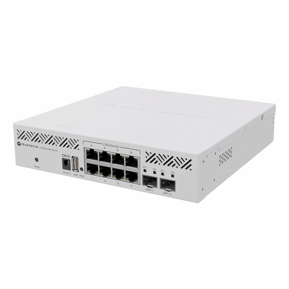Conmutador MikroTik CRS310-8G+2S+en 8 puertos Gigabit + 2 SFP
