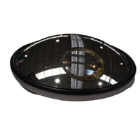 Gotek - Espejo Redondo Cromado 8.5 Pulgadas Soporte Desplazado