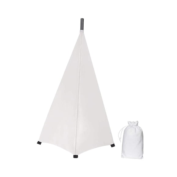 DJ Light Speaker Stand Cover Iluminación Trípode Stand Scrim Para Eventos Bodas Blanco 2 Lados
