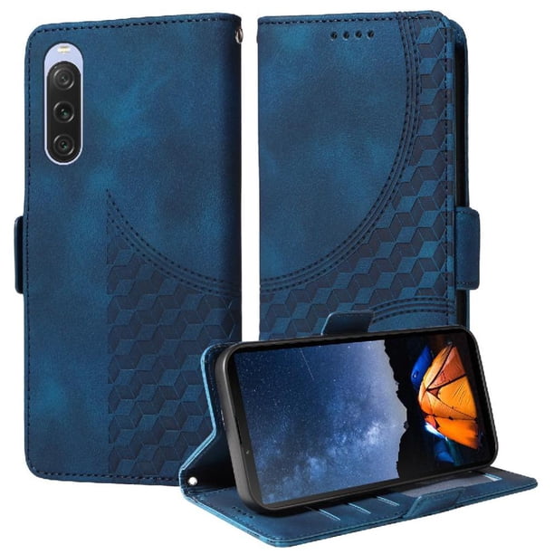Carcasa FOXDOCK Sony Xperia 10 V de cuero PU, diseño acolchado clásico, protección contra caídas y rayones