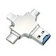 thumbnail image 1 of Adaptador 4 En 1 Lector Tarjetas Sd/tf Usb/micro/c/lightning, 1 of 4