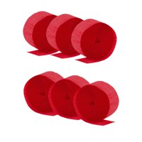 Genérico - Festón Decorativo De Papel Rojo Fiestas Patrias 6 Pzas