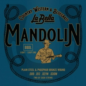 Set De Cuerdas Para Mandolina La Bella 0.9 - 0.36 880L