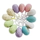 thumbnail image 3 of 12 Piezas De Adorno De Huevo De Pascua Huevos Coloridos Con Cuerda DIY Manualidades Juguete Pintable Estilo B, 3 of 3