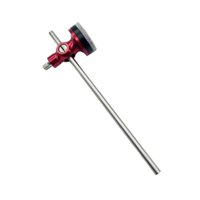 Magideal - Cabezal De Mazo De Bombo Con Un Solo Pedal, Práctico Pedal De Mazo Y Baqueta Para Batería Electrónica De Repuesto , Rojo