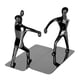 thumbnail image 2 of Par Kungfu Man Book End Holder Soporte De Libro De Escritorio Para Decoración Del Hogar Negro, 2 of 5