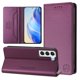 thumbnail image 2 of Funda Billetera con Soporte para Samsung Galaxy S21 FE 5G Bloqueo RFID Plegable Violeta, 2 of 6