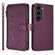 thumbnail image 2 of Funda Cartera Mariposa para [Samsung Galaxy S23] con Soporte y Cremallera Violeta, 2 of 6