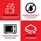 thumbnail image 4 of Botes de papel para comida Stock Your Home, 500 unidades, 907 g, rojo y blanco, 4 of 7
