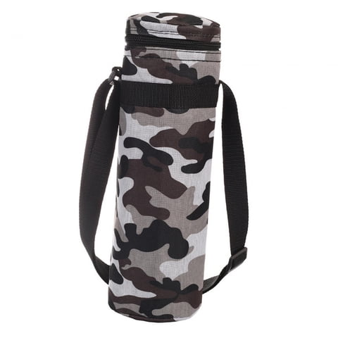 Ioensy - Bolsa Para Botella Deportiva, Portabotellas De Agua Para Gimnasio, Viaje, Mochilero, Gran Y Blanco