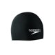 thumbnail image 1 of Gorro de natación Speedo de silicona elastomérico para adultos, unisex, negro, 1 of 7