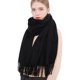 thumbnail image 1 of Bufanda RIIQIICHY 203 cm Negra Pashmina Chal Envolvente, 1 of 8