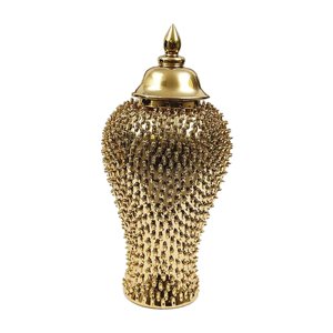 Bothyi - Tanque De Almacenamiento De Porcelana De Tarro De Jengibre Oriental Para Mostrador De Armario De Oficina 20,5 Cm X 20,5 Cm X 46 Cm