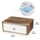 thumbnail image 5 of Caja de almacenamiento de té JACKCUBE DESIGN de madera rústica con 12 compartimentos, 5 of 8