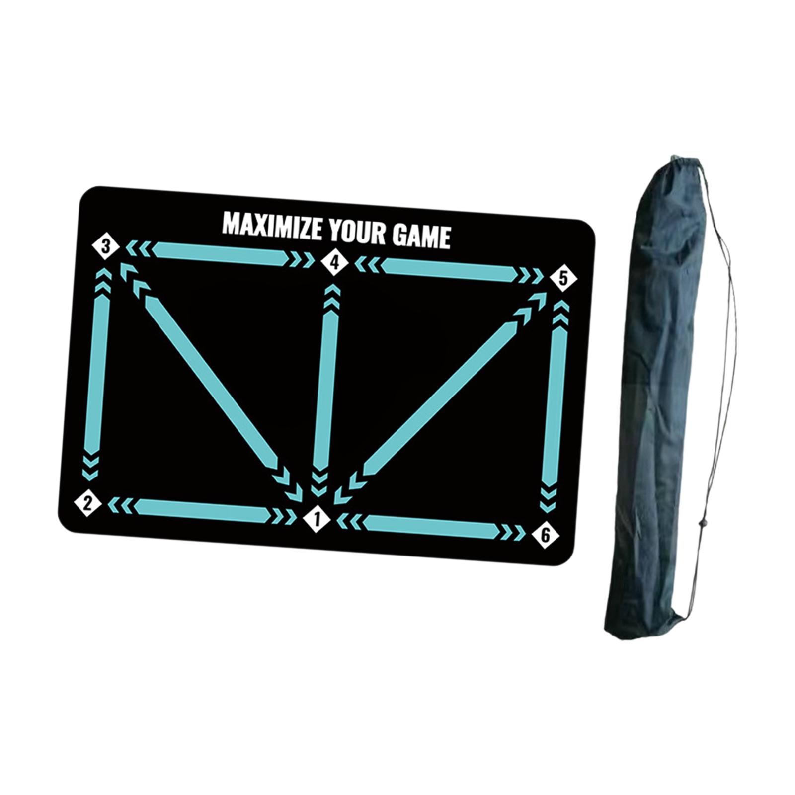 Magideal - Estera De Entrenamiento De Pasos De Fútbol, Suministros De Estera De Fútbol, Entrenamiento De Regateo, Estera De Entrenamiento De Fútbol Para Niños De Verde