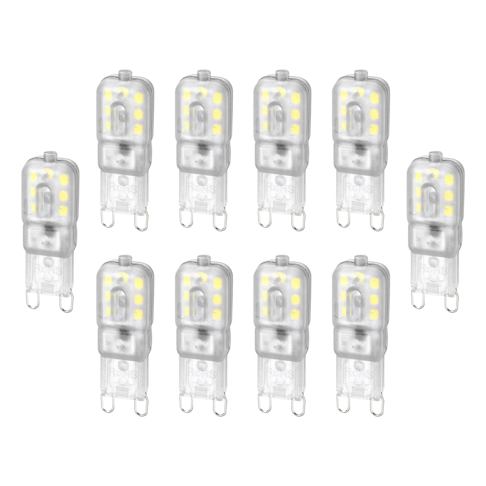 Ioensy - 10 Piezas G9 Bombilla Led Bombilla De Maíz Para Apliques De Pared De Garaje Interior Y Exterior