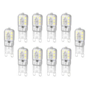 Ioensy - 10 Piezas G9 Bombilla Led Bombilla De Maíz Para Apliques De Pared De Garaje Interior Y Exterior