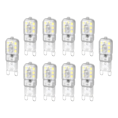 Ioensy - 10 Piezas G9 Bombilla Led Bombilla De Maíz Para Apliques De Pared De Garaje Interior Y Exterior