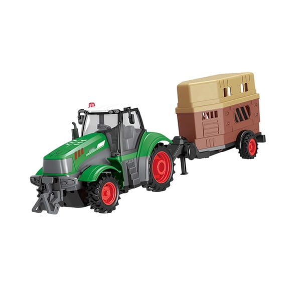 Tractor De Granjero De Juguete, Fricción Creativa Accionada Para Niños, Regalo De Cumpleaños, Camión De Ganado