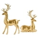 thumbnail image 5 of Pareja nórdica Deer Estatua Sentado de pie Resina Animal Escultura Reno Estatuilla Artesanía Arte para Mantle Holiday TV Gabinete Decoración del hogar, 5 of 5