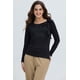 thumbnail image 1 of Polera Mujer Abertura Y Lazo Negro, 1 of 4