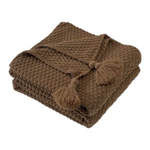 Bothyi - Manta De Tiro De Punto Manta De Camping Con Borla Suave Para Cama Sofá Sofá 110Cmx150Cm