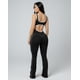 thumbnail image 1 of Enterizo Deportivo Flare Mujer Push Up Escote Detalle Blanco, 1 of 3