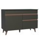 thumbnail image 1 of Mueble Base de Cocina Madesa Reims 120 cm 2 Puertas 1 Cajón Negro, 1 of 8