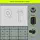 thumbnail image 2 of Tornillos TIRYTU M8X20 de titanio, 4 piezas, color negro, 2 of 7