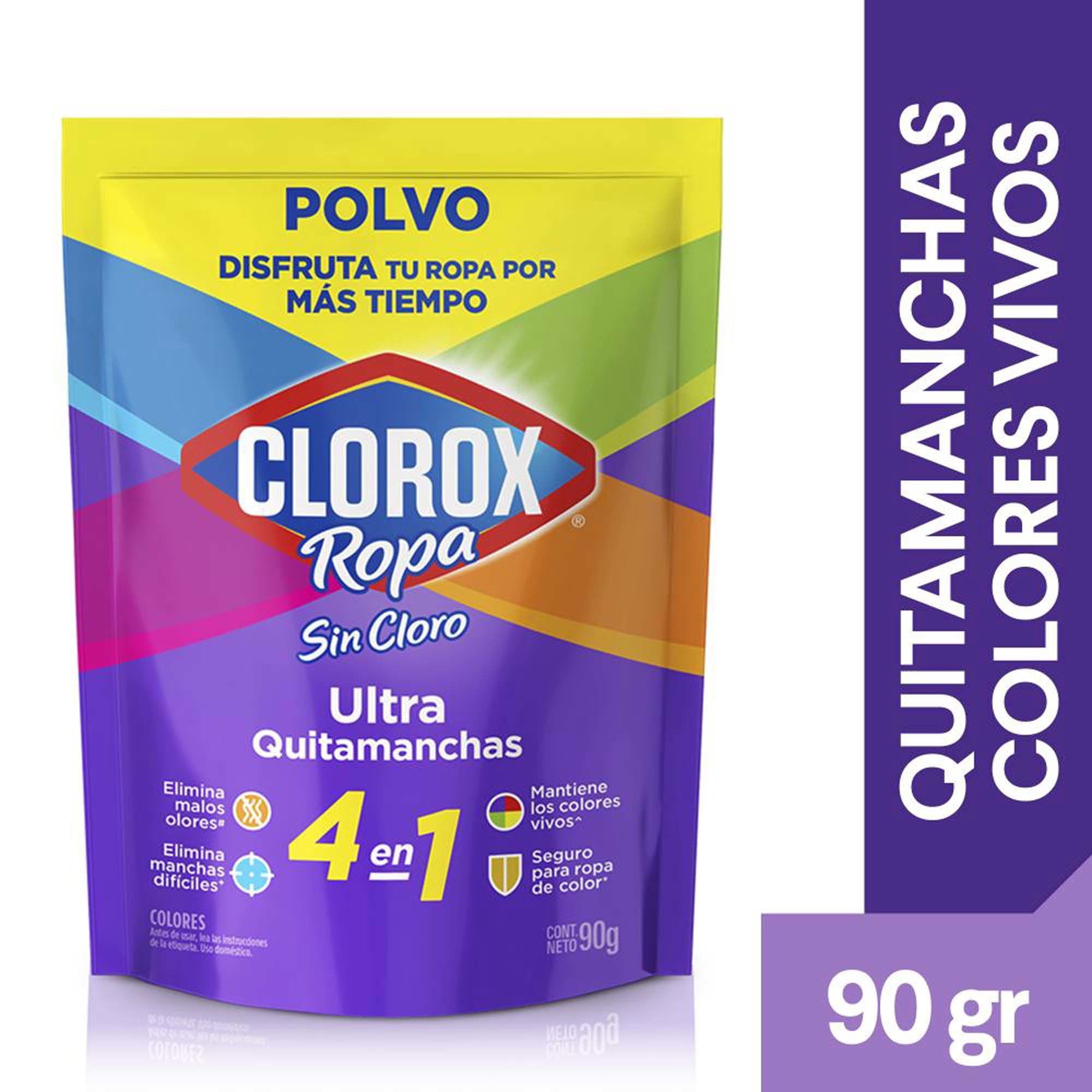 Quitamanchas Polvo Ultra Colores Sin Cloro Doypack 90 g Clorox