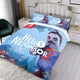 thumbnail image 3 of Hola Vecino Conjunto de sábanas temático, trío de piezas, cómodo y amigable con la piel, diseño único, regalo de decoración para el hogar para familiares, amigos y fans, 90 cm * 190 cm, 3 of 6