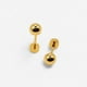 thumbnail image 1 of Aros Bola 5mm de Plata 925 enchapados en Oro 18k, 1 of 3