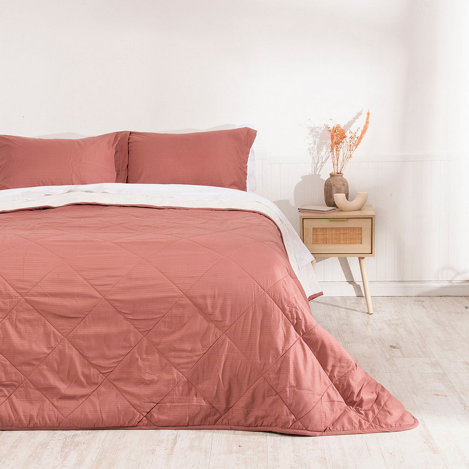 Mashini - Plumon Emboss+sherpa 2 P Café