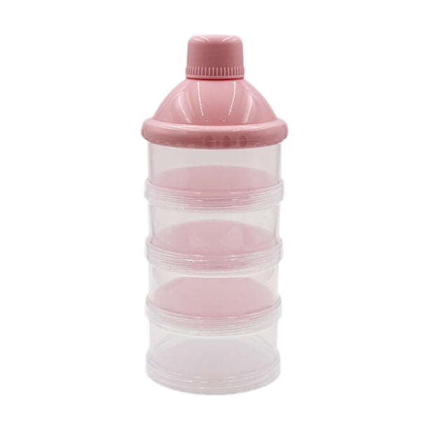 Estuche Para Leche En Polvo, Dispensador Portátil De Leche En Polvo, Recipiente Para Frutos Secos, Avena De Viaje, Color Rosa