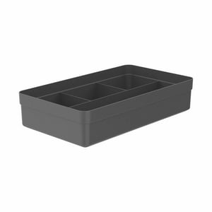 Ou - Organizador De Cajón Logic 4 Secciones Gris