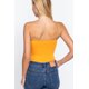 thumbnail image 4 of Saronite Top Corto de Tirantes Finos de Punto Cepillado Básico, Color Sorbete de Mango (para Mujer), 4 of 4