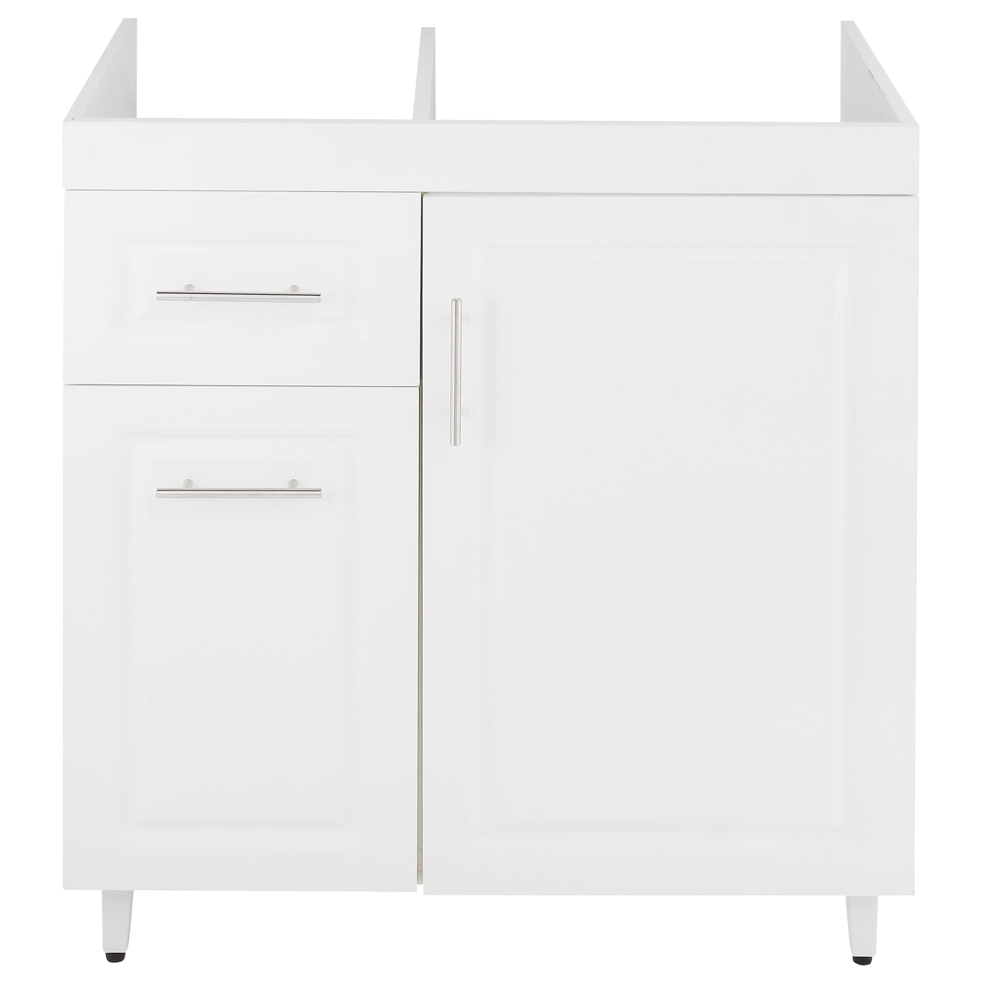 Domsa - Mueble Base De Cocina Blanco Cajones Izquierdo 78x49x90 Cm (no Incluye Cubierta)