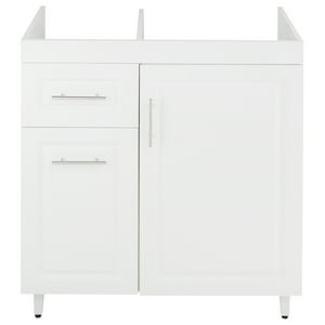 Domsa - Mueble Base De Cocina Blanco Cajones Izquierdo 78X49X90 Cm (No Incluye Cubierta)