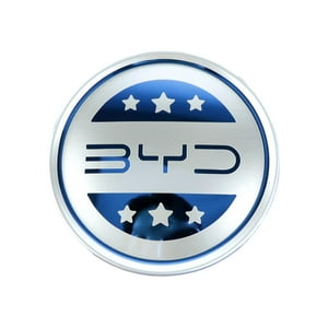 Genérico - Etiqueta Engomada Del Emblema Del Volante Del Coche 9,5 Cm Accesorio Interior Del Coche Para Byd Azul